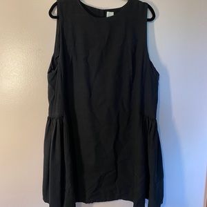 H&M shift dress flare detail buttons